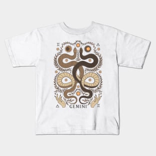 Gemini, The Twins Kids T-Shirt